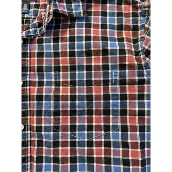 Gap Shirt Men's 2XL Slim Fit Plaid Long Sleeve Button Down Collared Preppy - Picture 8 of 10